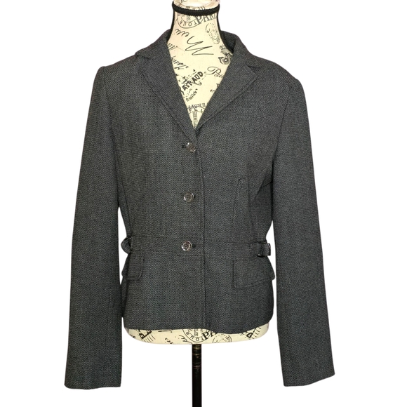 Calvin Klein Charcoal Gray Blazer Career Classy 10 - Picture 2 of 12